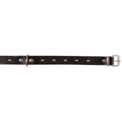 Halsbånd sort med nitter 28,5-33cm - Outlet